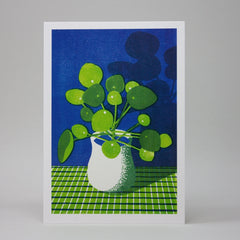 Pressed And Folded Pilea Card