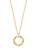 Estella Bartlett Rainbow Sunshine Necklace Gold Plated
