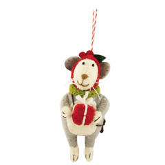 Fiona Walker Mouse With Present Decoration