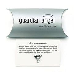 Tales From The Earth Silver Guardian Angel Charm In Pillow Pack