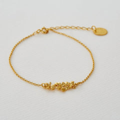 Alex Monroe Sprouting Rosette In-Line Bracelet