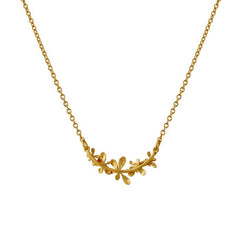 Alex Monroe Sprouting Rosette In-Line Necklace