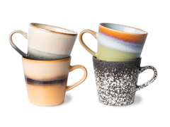 HKliving 70's Ceramics Americano Mugs Galileo - Set of 4