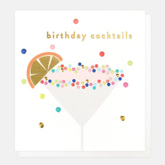 Caroline Gardner - Dotty Cocktails Birthday Card