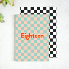 Paper Plane Designs - Checkerboard Eighteen Card