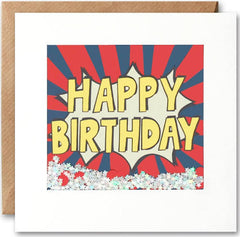 James Ellis Kapow Happy Birthday Card