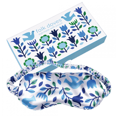 Rex London Folk Doves Eye Mask With Pouch