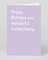 Ohh Deer - Wonderful Human Being Birthday Greeting Card