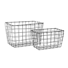 Sass & Belle Industrial Wire Baskets Set of 2