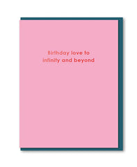 Birthday Love to Infinity & Beyond Card - 1973