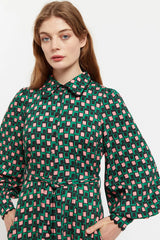 Louche Tabitha Retro Cubes Dress