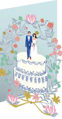 Roger La Borde Lasercut Wedding Cake Card