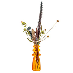 Sass & Belle Orange Ripple Glass Vase