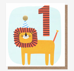 Caroline Gardner - Lion 1st Birthday Card