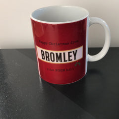 Bromley Christmas Mug Red