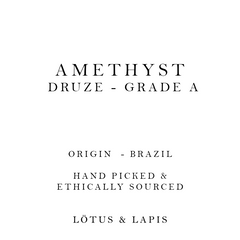 Lotus & Lapis Amethyst Druze