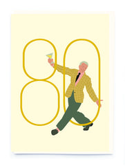 Noi Publishing Men's Age 80 Birthday Card