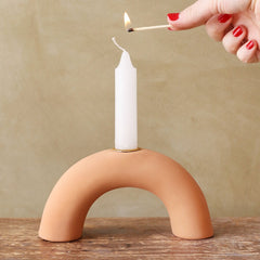 Lisa Angel - Terracotta Arch Candlestick Holder