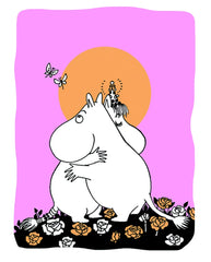 Moomin Sunset Hug Greeting Card