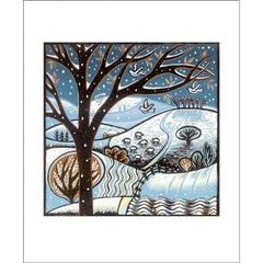 Art Angels - Snow on the Hills Card by Diana Croft