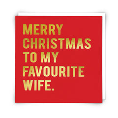 Redback Cards Christmas Wife