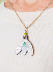 Tatty Devine - Spring Snowdrop Pendant Necklace