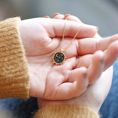 Lisa Angel - Reversible Day and Night Necklace in Gold