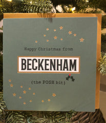 Christmas Card Beckenham The Posh Bit - Green