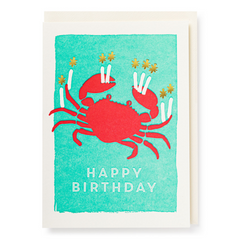 Crab Birthday Card - Archivist Press