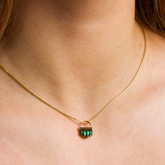 Scream Pretty - Cleopatra Green Snake Chain Necklace