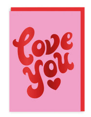 Ohh Deer - Love You Lettering Greeting Card