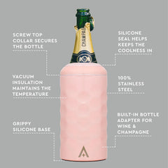 Uberstar - Wine and Champagne Pink Bottle Cooler