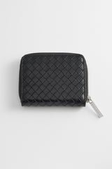 Estella Bartlett Zip Purse- Black Woven