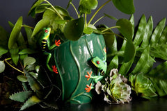 Quail Ceramics Tree Frog Vase