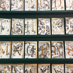 A-Z Marbled Alphabet Card Collection- Katie Leamon