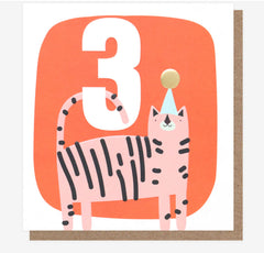 Caroline Gardner - Cat 3rd Birthday Card