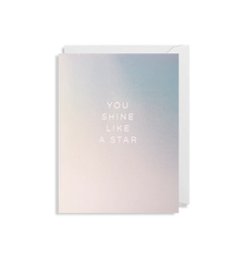 Lagom Design You Shine Like A Star Mini Card