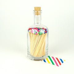 Archivist Luxury Glass Bottle Matches - Rainbow