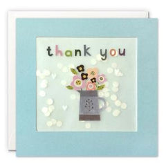 Thank You  Flower Pot Card with Paper Confetti by James Ellis
