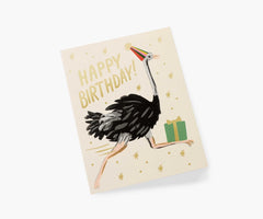 Rifle Paper Ostrich Birthday Card