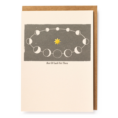 Letterpress Best Of Luck Out There Card