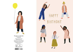 Roger La Borde Happy Birthday Women Party Card