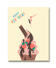 Dive In Birthday Card - 1973