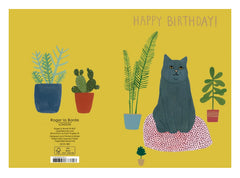 Roger La Borde Cat Happy Birthday Card