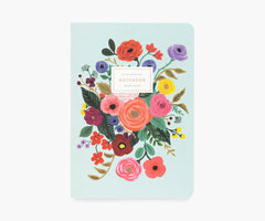 Rifle Paper Garden Party Stitched Notebooks - Set of 3