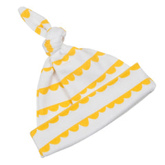 Bob & Blossom - White and Sunshine Yellow Bunting Hat