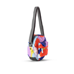 Roka Paddington B Sustainable Small Canvas Crossbody Lava  Bag