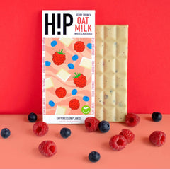 White Chocolate Berry Crunch Oat Milk Chocolate Single Bar
