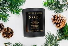 Lotus & Lapis Noel Christmas Candle Black