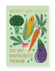 Stormy Knight Favourite Vegan Birthday Card